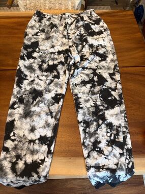 Champion Black & White Tie-Dye Joggers